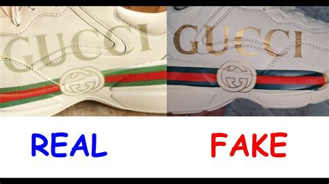 gucci rhyton mouth real vs fake|how to spot gucci rhyton shoes.